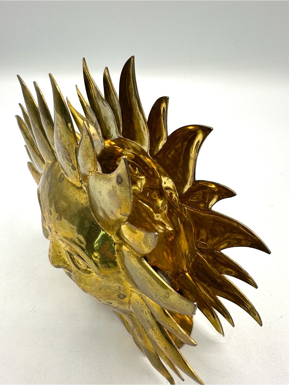 Golden Sunshine Face Metal Napkin / Letter Holder - Picture 4 of 11